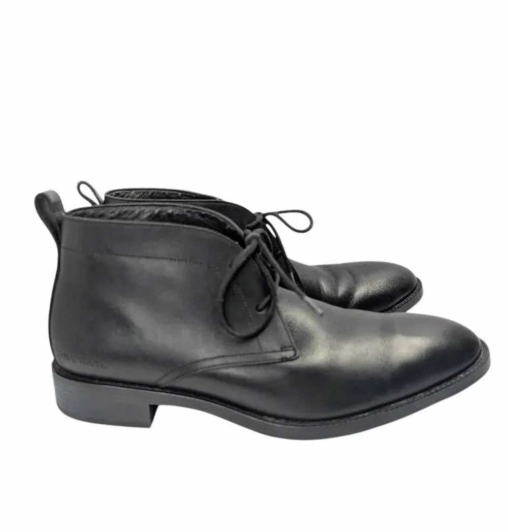 Cole Haan Grand Kennedy Black leather chukka lace up ankle boot mens 7